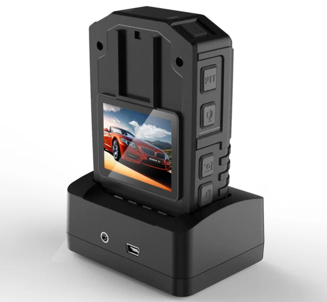 GPS Highlight Display Screen GPS Positioning body-cam Real-time live streaming 1080P Body Worn Camera