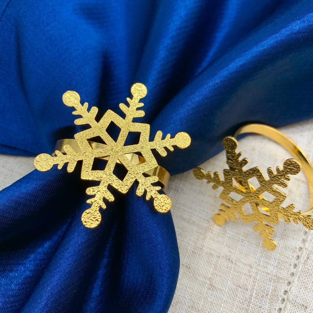 Luxury Metal Gold Napkin Rings Christmas Tree Elk Unique Napkin Rings Napkin Holder Ring