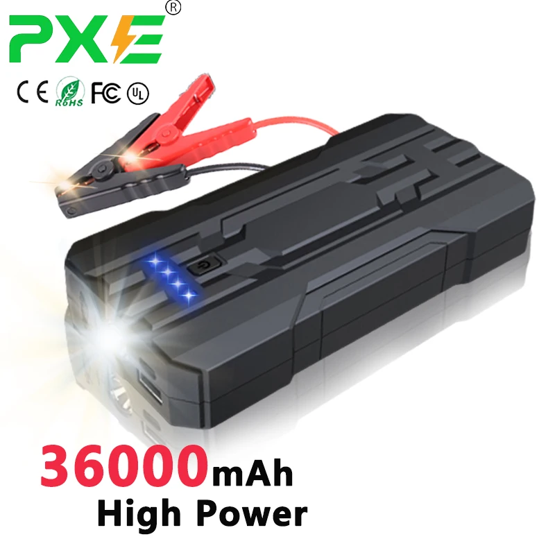 12V 36000mAh High Power Jump Starter Battery Booster Power Bank / Multi-Function Portable Lithium Battery Car Jump Starter