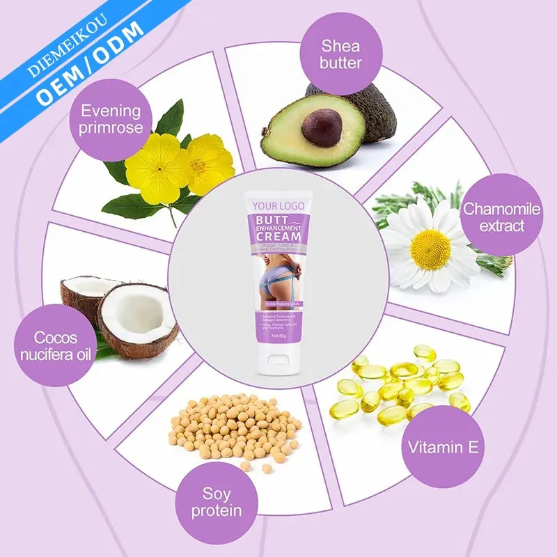Newly Developed 100g Hip Lift up Cream with Essential Oil Herbal Breast Enlargement Cream for Buttock and Breast Use