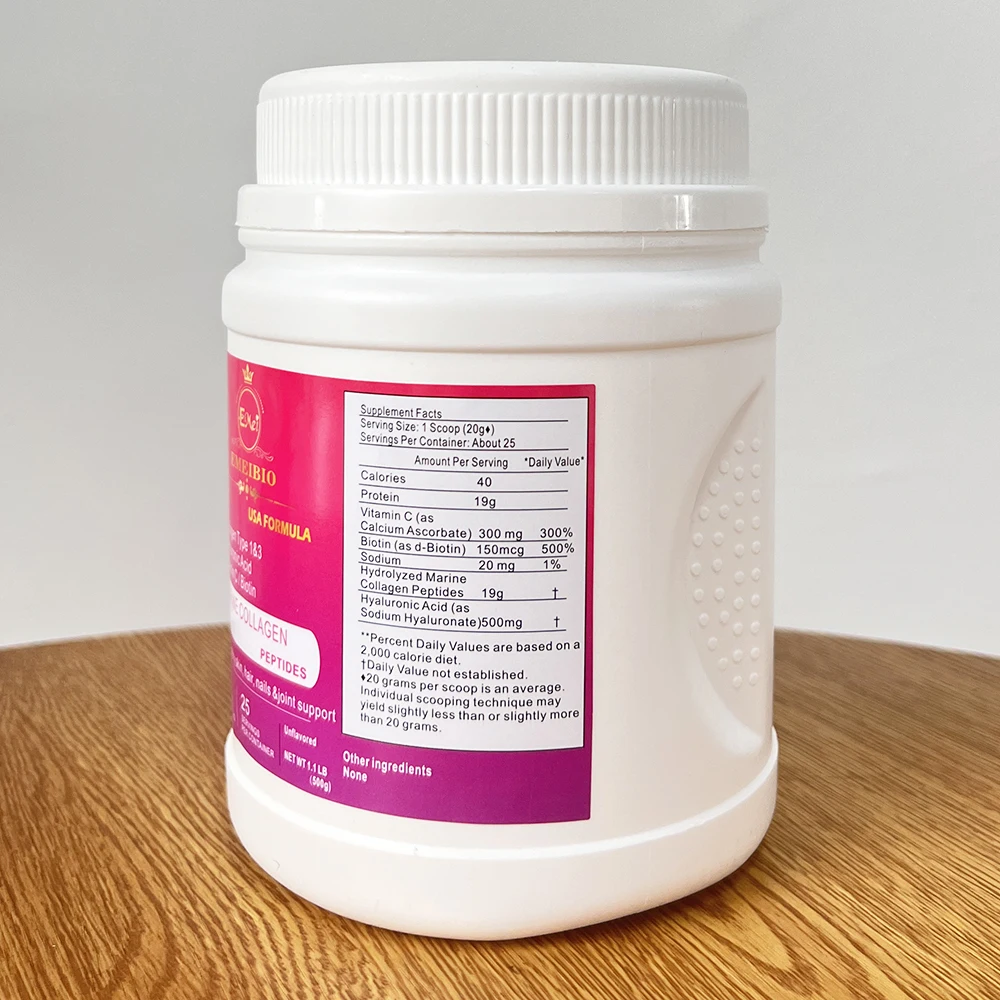 Hydrolyzed Collagen Protein Powder Type 1, 2 & 3 Keto Collagen Powder for Women & Men Vital Hair Skin Nails Joints, Recovery