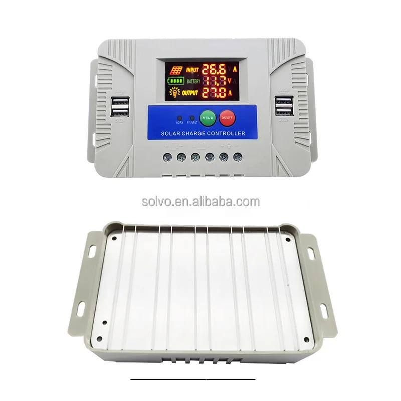 Solvo оптовая цена 20A 30A 12v 24v PWM умный контроллер Солнечного Заряда MPPT Regulador De Paneles Solares