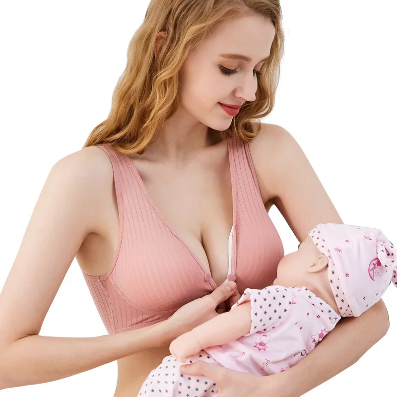 Hot Thin Breastfeeding For Pregnant Vest-style Gather Anti-sagging  Pregnant Women Bra
