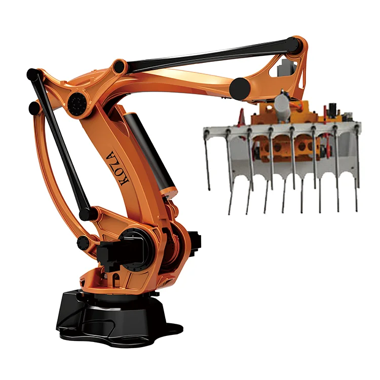 4 Axis Internal Palletizer Stacking Robot Robotic Handler Gripper Claw Arm For Load 120kg