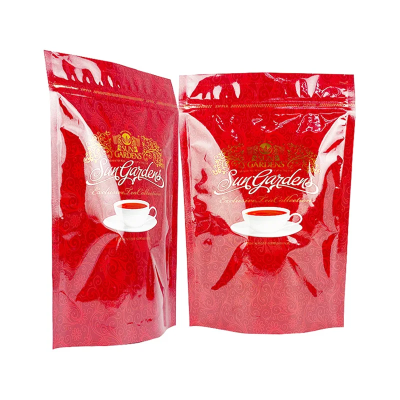 Eco-friendly Custom Printing Coffee Packaging Aluminum Foil Stand Up Pouch Ziplock Compound Bag