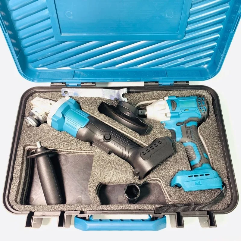 21v li-ion Power tools Combo Kits battery power cordless electric wrench and angle grinder cutting machine