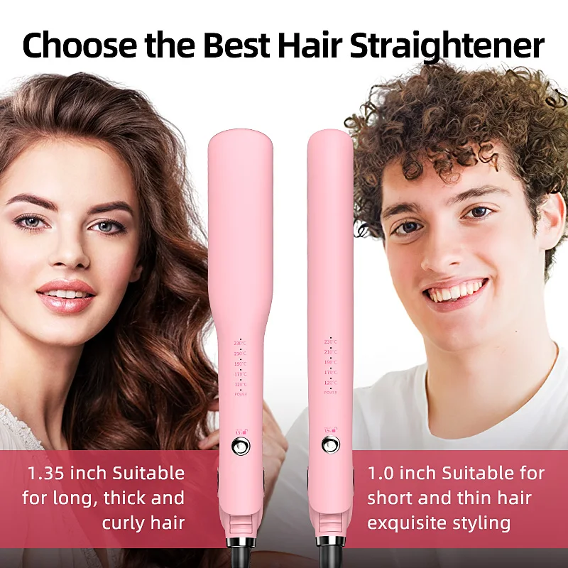 Factory Wholesale Wet Dry secador de pelo profesional Flat Irons With LCD Light For Keratin Use Private Label Iron