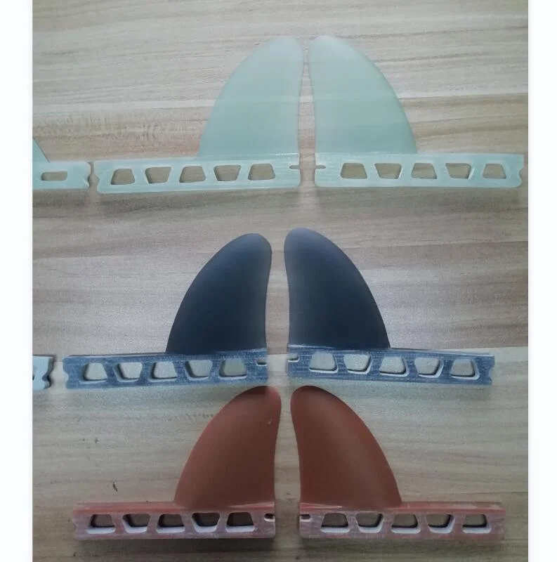 Waterplay Surfing Fiberglass Surfboard Side Fins Longboard Wakeboard Small Twin Tab / Single Tab Twin Fins