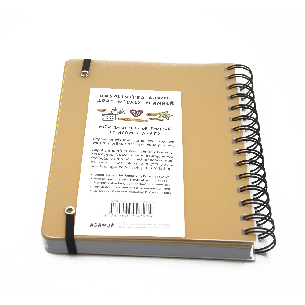 loose-leaf mini pvc&pp a8 ring binders notebook planner cute diary plastic cover school notebook with sleeves