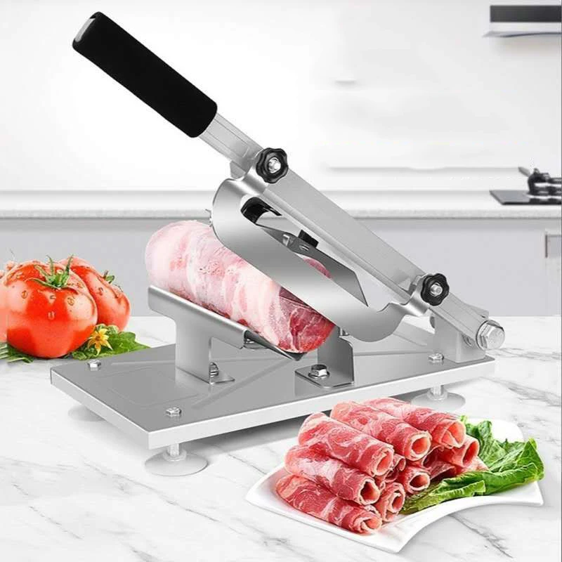 Ручная ломтерезка из нержавеющей стали, многофункциональная ломтерезка для овощей, фруктов, кухонная ломтерезка для замороженного мяса