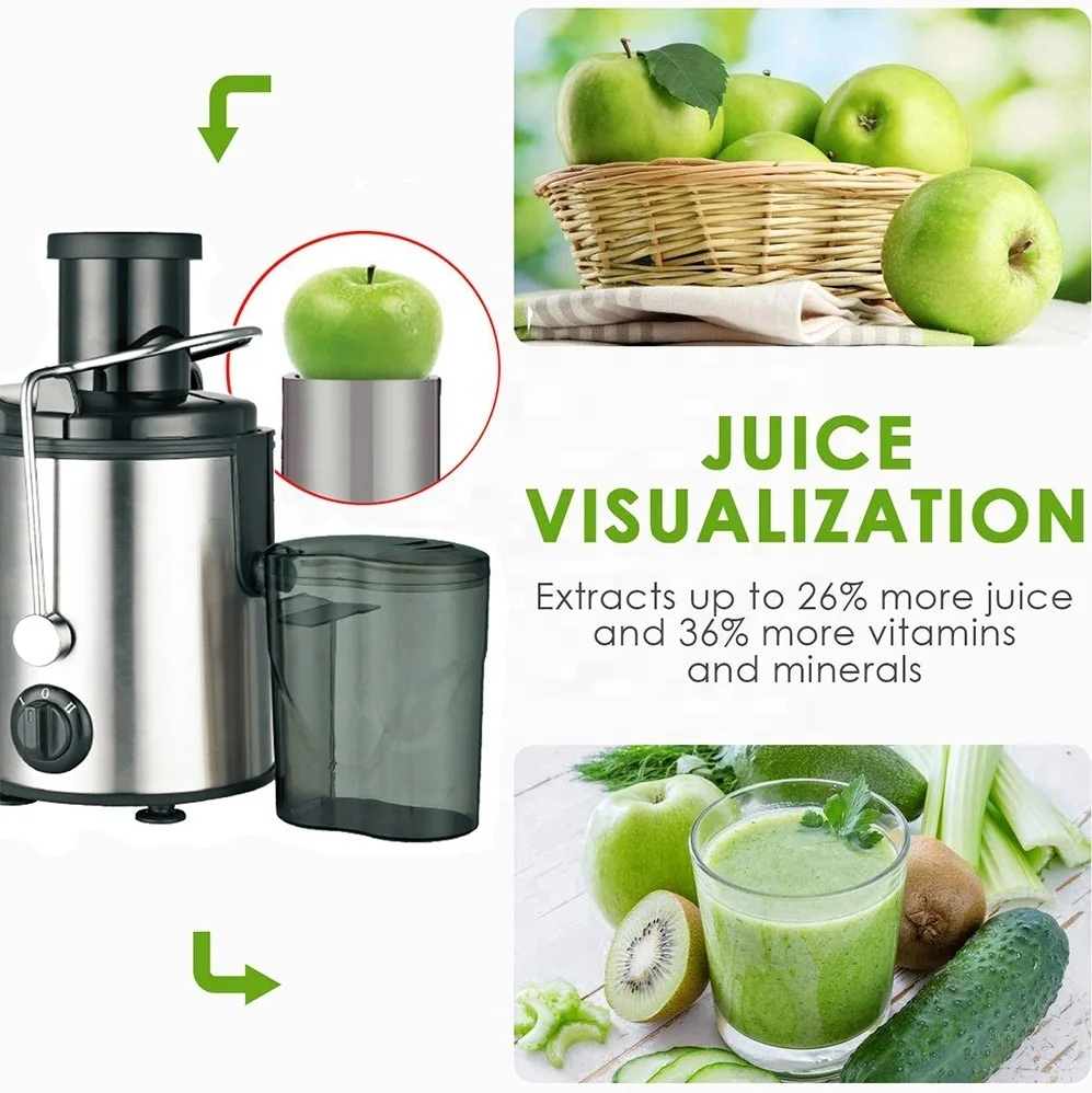 Hot Sale Factory Direct 400W Powerful Big Feeding Blender Mouth Commercial Extractor Machine Juicer