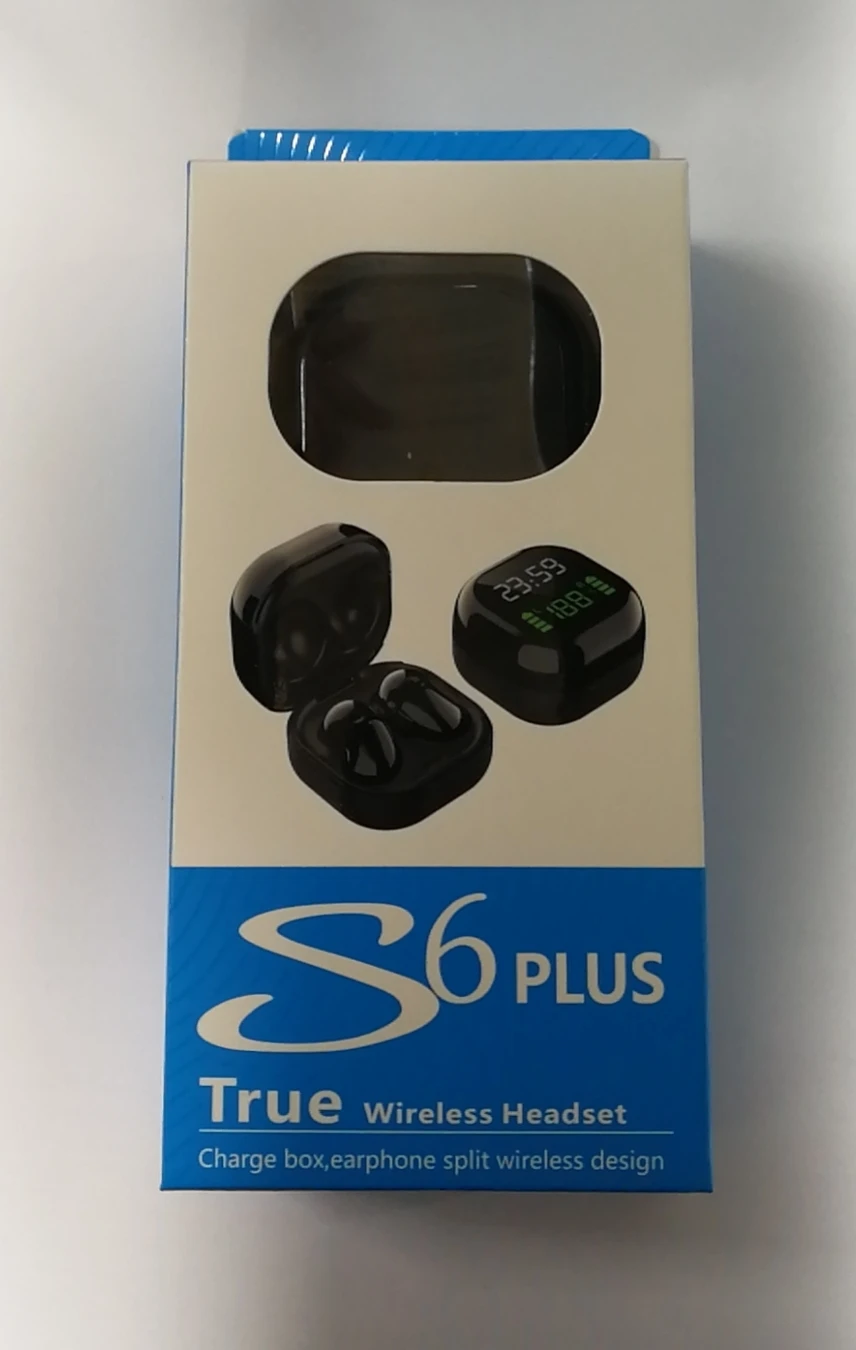  Новинка tws led дисплей шум s6 plus audifonos 5 1 беспроводные вкладыши Цвет true