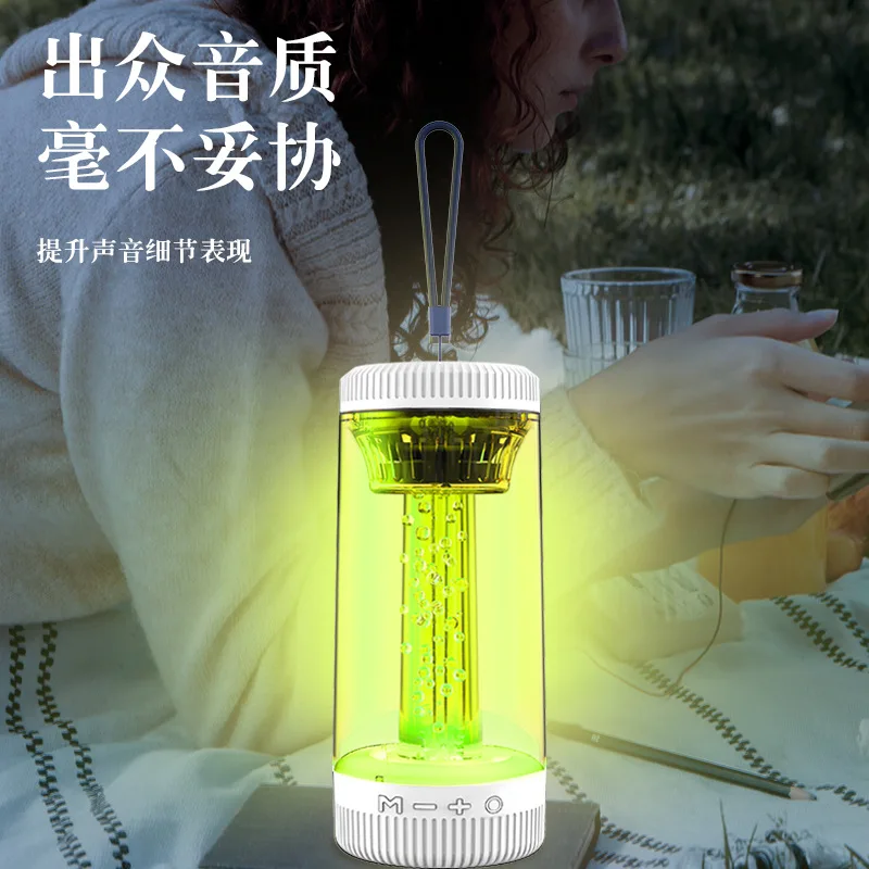 YIZHI USB Blue Tooth Speaker Home Outdoor Wireless Audio Subwoofer High Quality Camping Light with Speaker