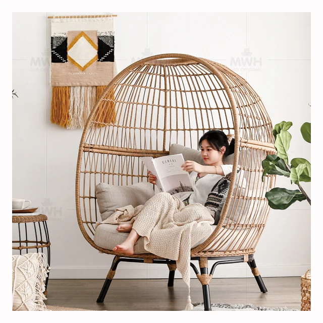 
Hot sale High Quality Rattan Wicker Swing Chairs egg relax wicker chair 