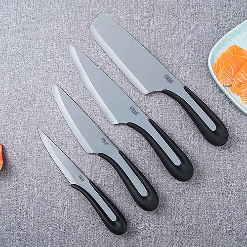 
4 Pcs Kitchen Accesory Promotional Brand New Ceramic Knife Mirror blade 