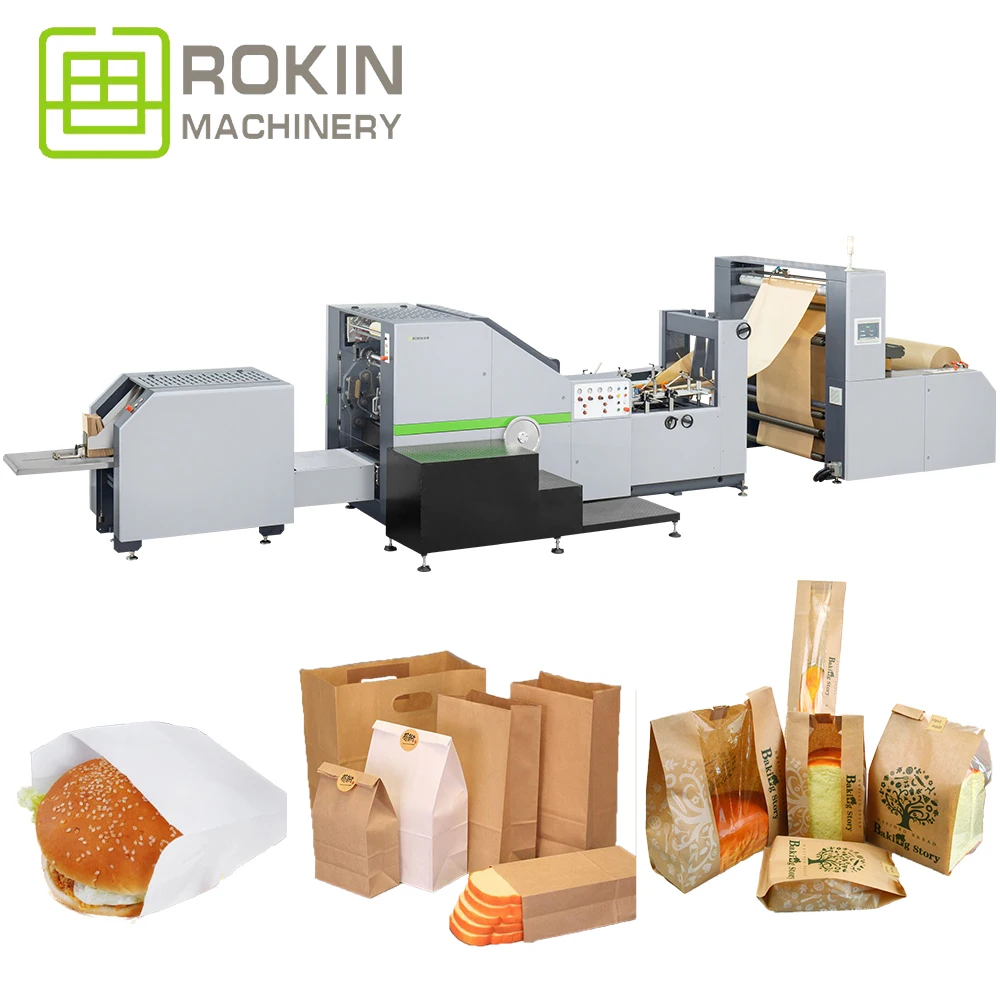 Bag bottom drawer Making Machine Fully Automatic Roll fed Feeding cheap latest Paper Bag Making Machine for Shopping Bags