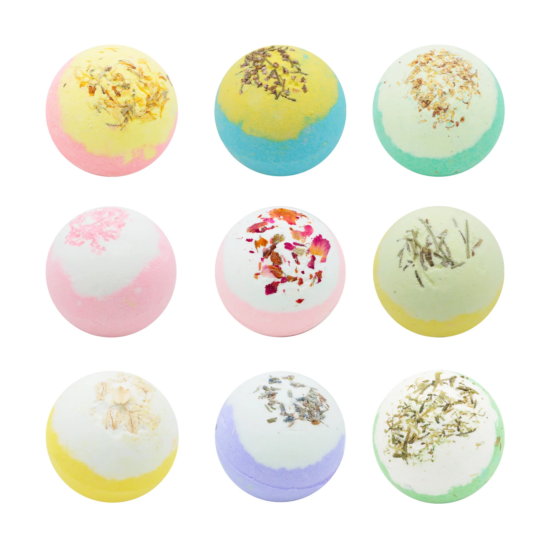 Bath Bombsc Dried Flower Set Bubble Ball Body Scrub for Bath Long Lasting Fragrance Hydrate Skin Spa Salts for Body
