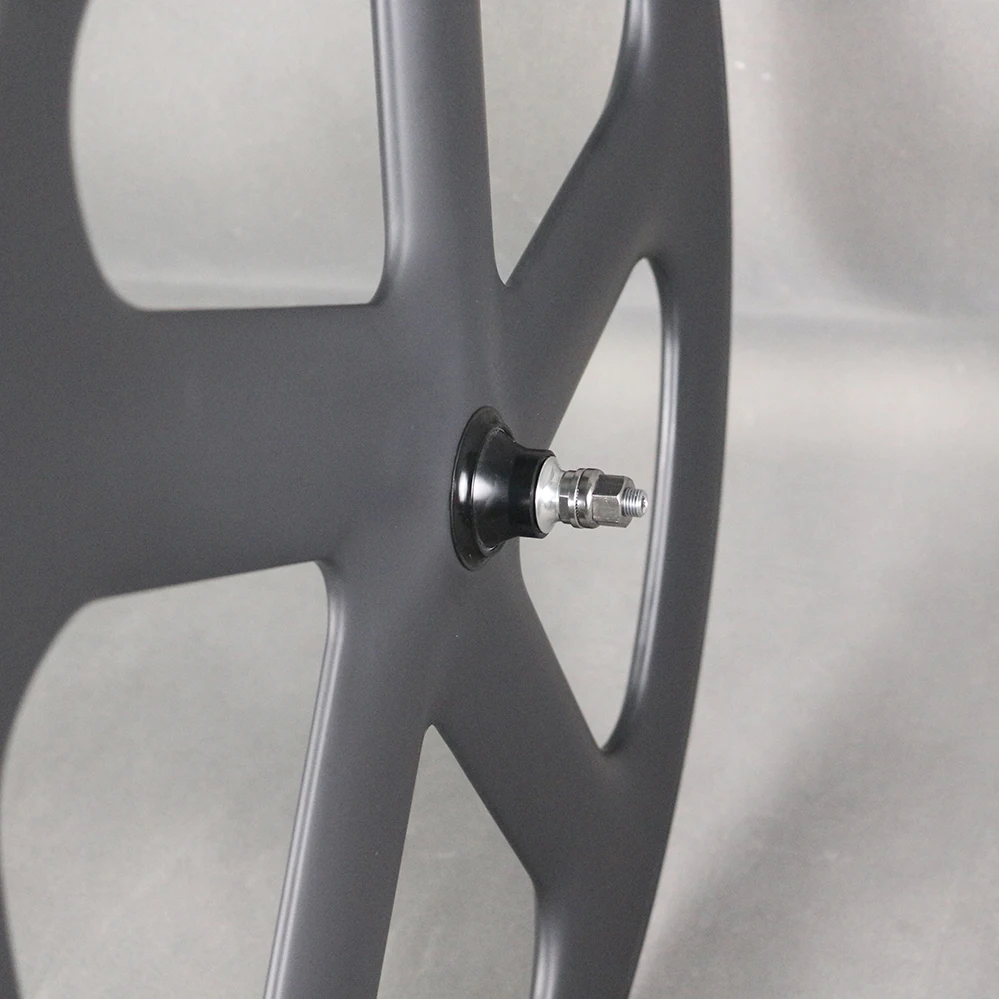 Full carbon 5 spokes closed wheels for track/road/disc bike carbon wheels carbon rims clincher/tubular spokes wheelset bicycle