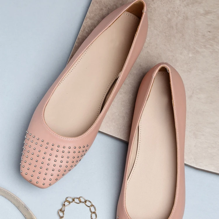 Wholesale FashionWomen Elegant Flat Closed Dress Shoes Ladies Footwear With Price