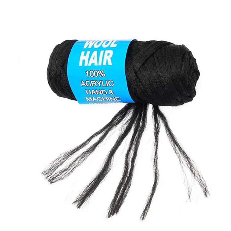 wool hair yarn brazilian wool hair african hair 100% acrylic Polypropylene knitting yarn