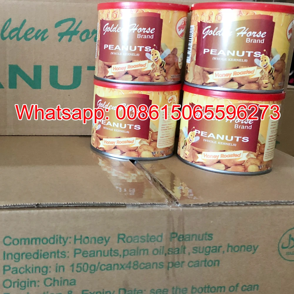 canned honey roasted peanuts 150G 125G IN CAN/TINS