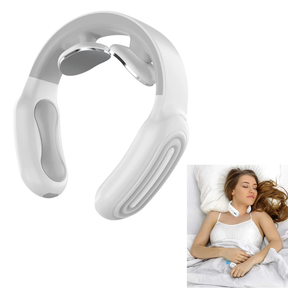 Onuliss Portable U Shaped Ems Intelligent Magnetic Therapy Shoulder And Neck  Massager Usb Recharge Smart Electric Neck Massager