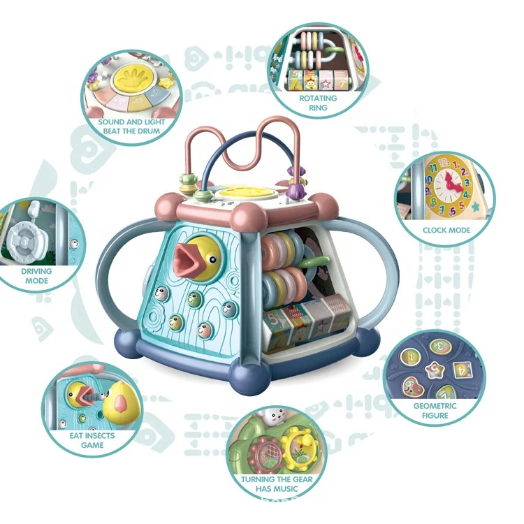 New arrival baby drum game musical toy for kids babies girl boy 7 in 1 educational learning instrument activity toys