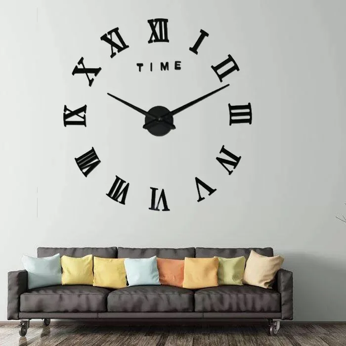 DIY 3D Novelty modern design Digital & Analog-Digital silent table needle parts alarm wall Clocks