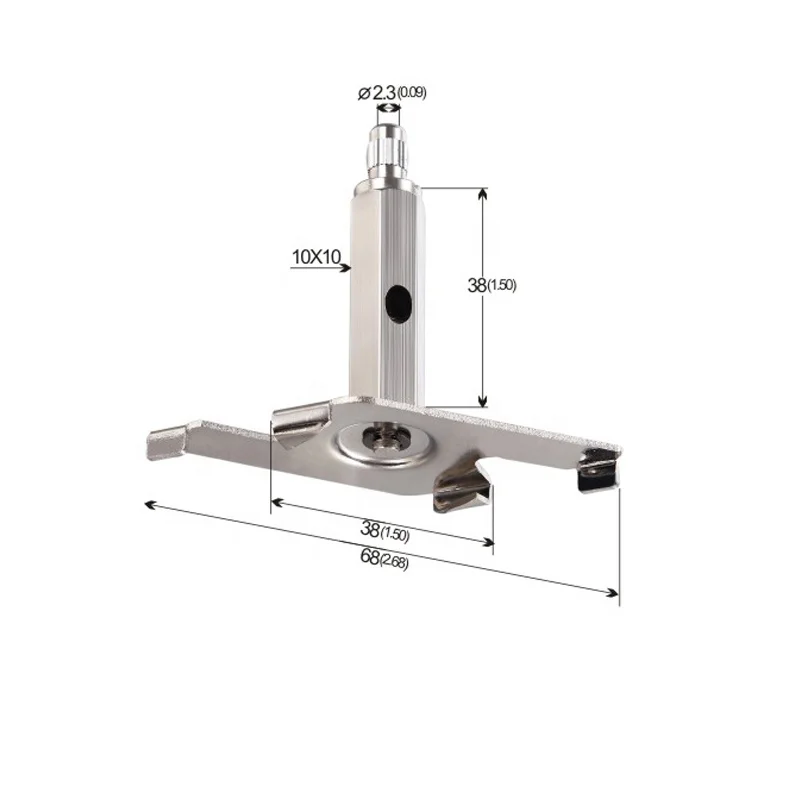 Cable display suspending system brass cable holder for lighting