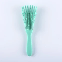 LUXE anti knot wholesale hair stylish brush plastic spare ribs comb wet hair brush customized hairdressing brush to smooth hair