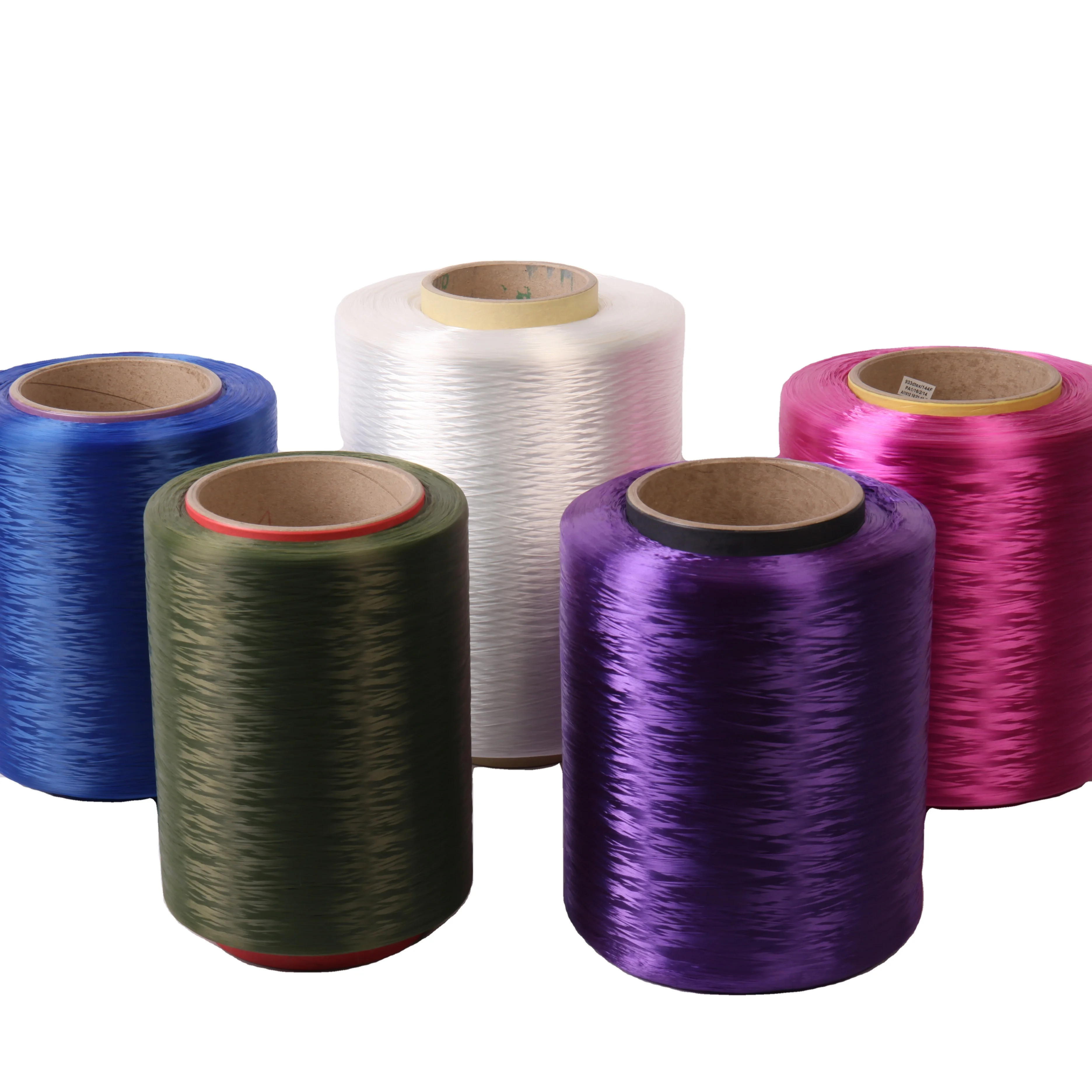 420D dope dyed colors high tenacity nylon yarn pa 66 yarn FDY nylon 6 yarn for pet rope making