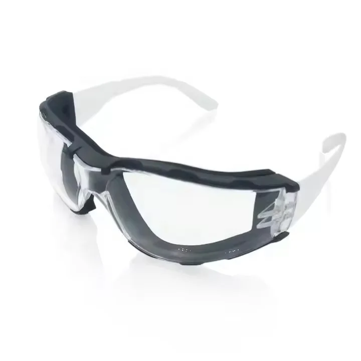 Fashional Style Cycling Glasses ce Safety Glass with Soft Foma Decorate Full Cover Light Eye Protection Safety Goggles anti fog