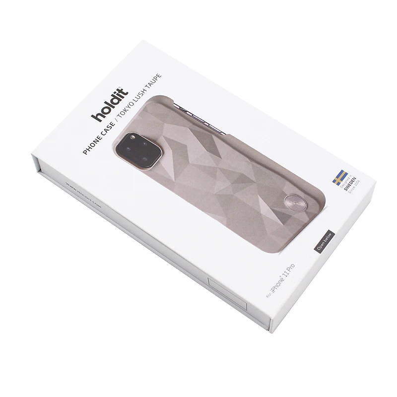 OEM mobile phone case packaging paper phone printing custom boxes tap top packaging box