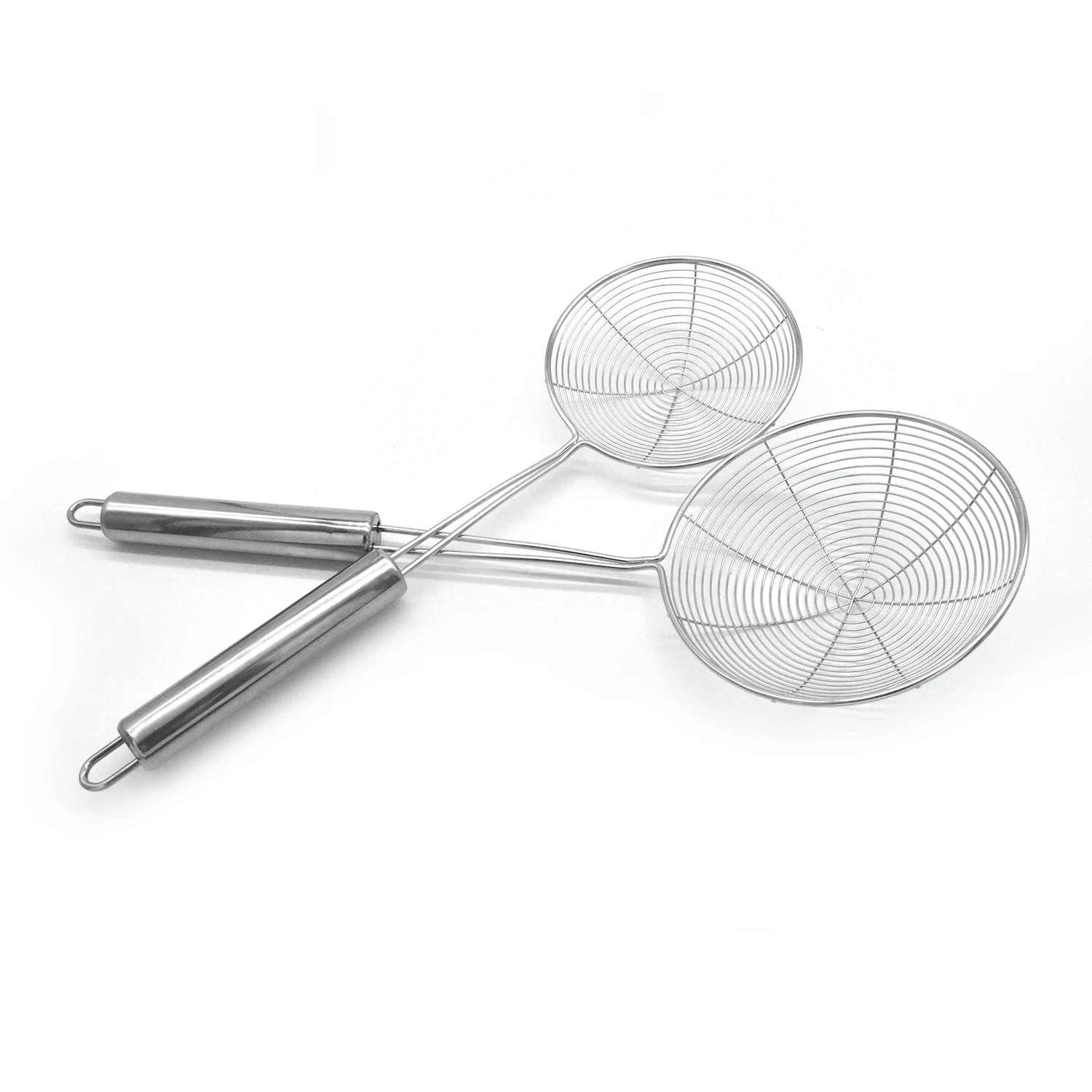 Noodle Colander Stainless Steel Spoon Frying strainer Basket Cookware Kitchen Tool, oil skimmer