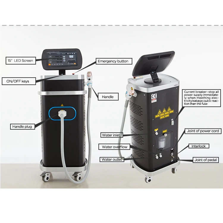 ADSS 808 hair removal diode laser for all skin types Professional laser hair removal beauty device Wholesale beauty equipment