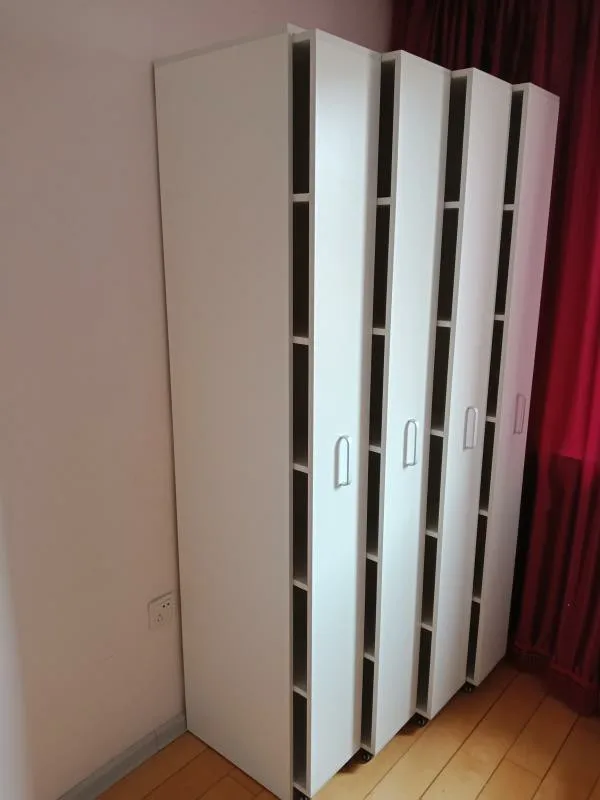 Movable Home Furniture Competitive Price Assemble Easy Malaysia Living Room Furniture Wooden Narrow Simple Bookcase