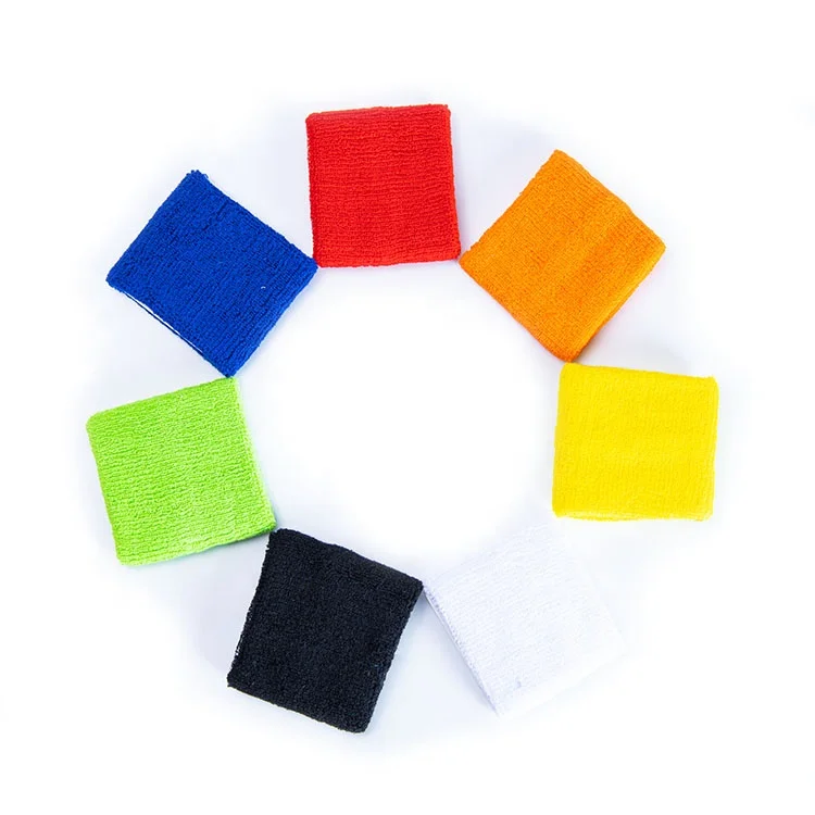 Sports Wristbands Sweatbands Moisture Wicking Athletic Cotton Terry Cloth Sweatband for Tennis