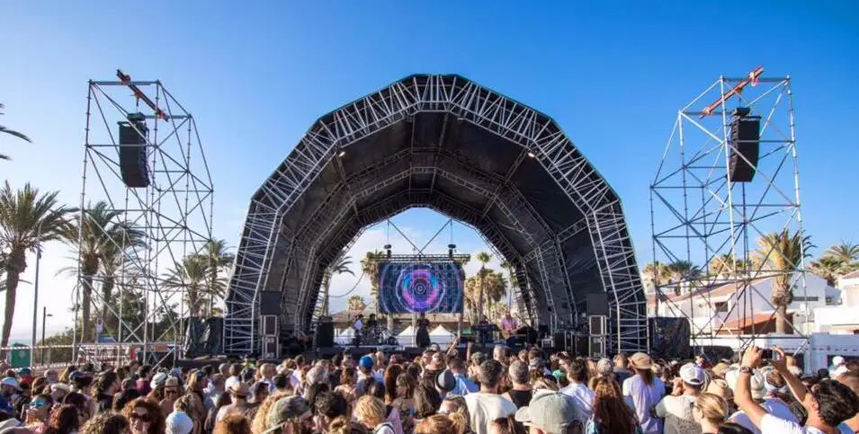 Quality Music Festival Aluminum Concert Stage DJ Spigot Bolt Truss Roof System for Sale