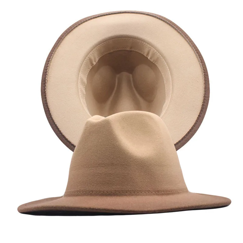 Low MOQFashion gradient color Fedora Hats for men and women jazz hat