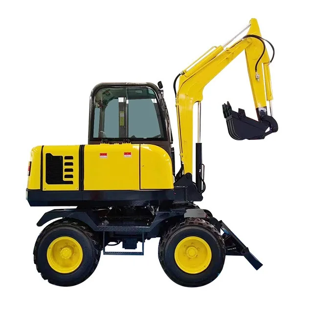 High Quality 4Ton New Wheel Excavator Four-wheel Drive Wheel Excavator Low Price Made In China