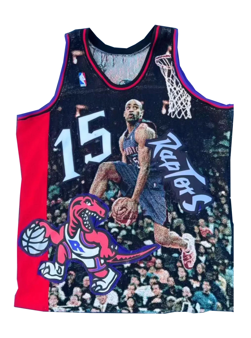 Custom Tapestry Jersey V-Neck Collar Summer Sports Vest Breathable Lightweight Basketball Clothing with Custom Logo Plus Size