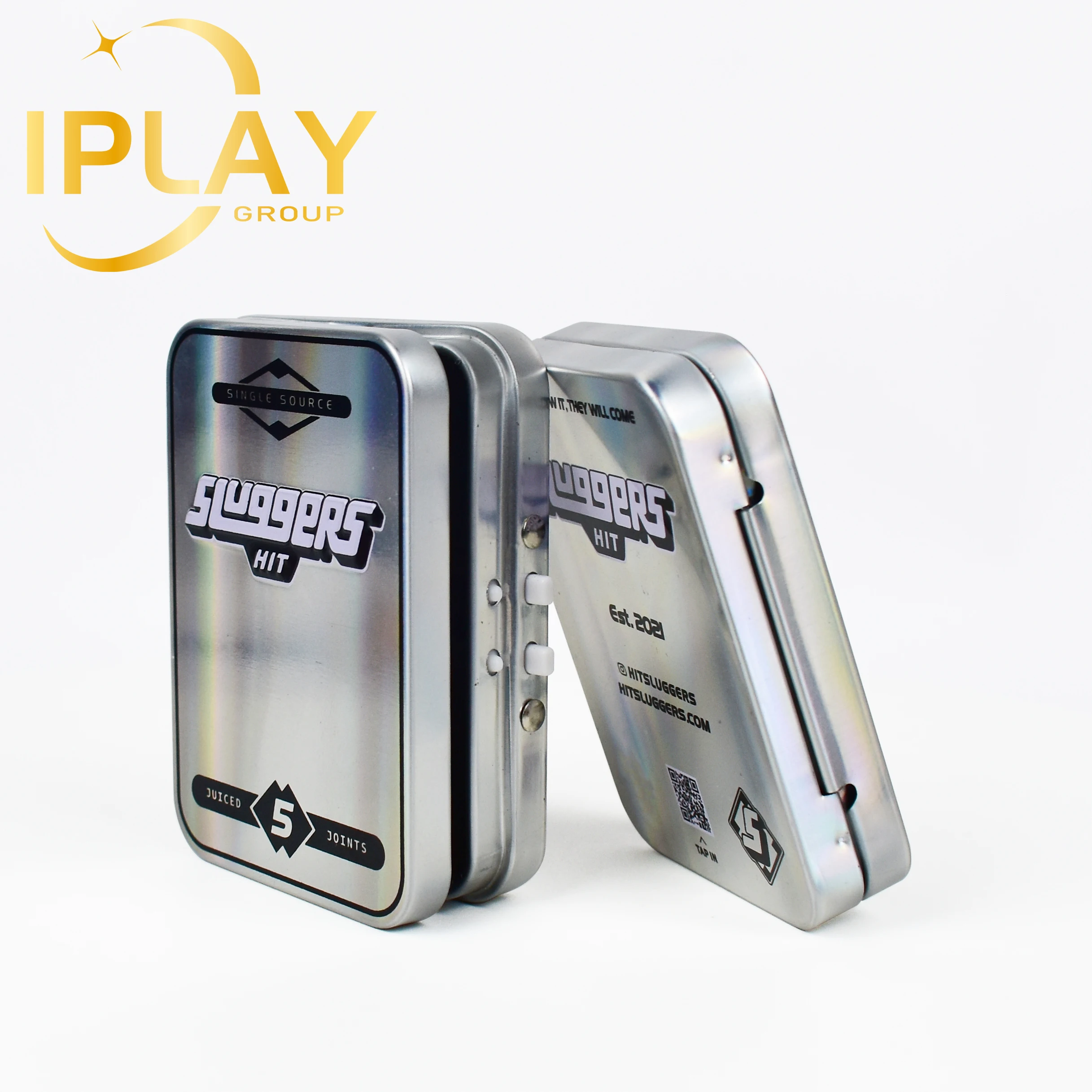 Factory Wholesale Custom Rectangle Childproof Metal Tin Empty 1ML Box Cartridge Packaging