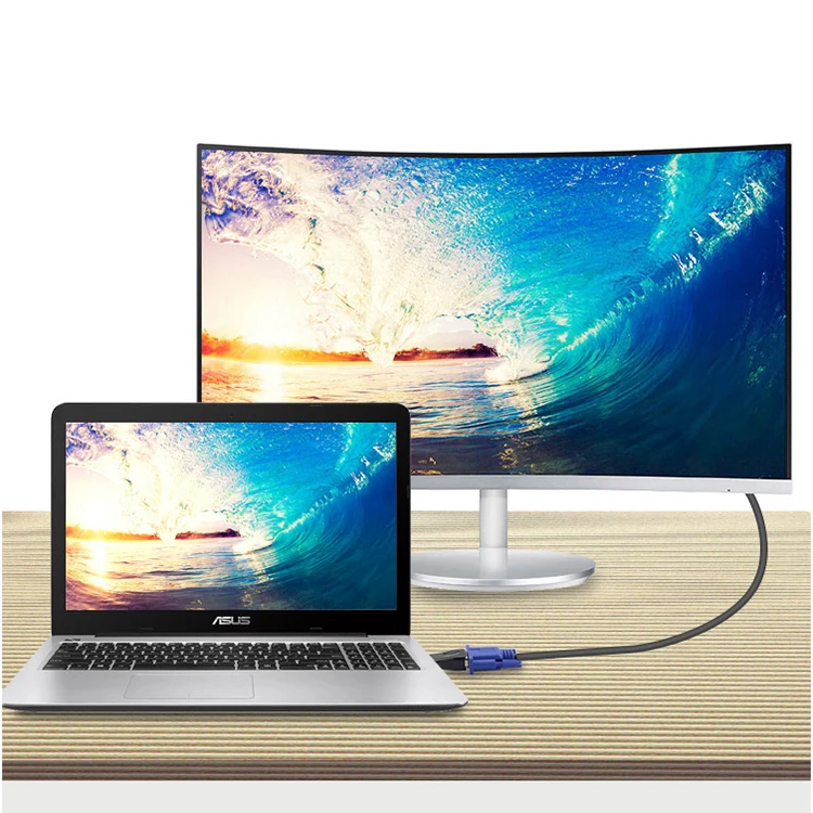 Адаптер vga-hdtv многофункциональный 1080p компьютерный преобразователь сплиттер-адаптер