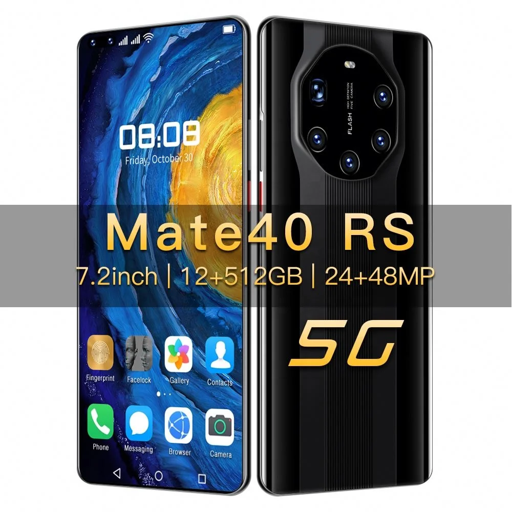 Смартфон Mate40 RS, 48 МП, 12 + 2022 ГБ, Android 512, 10,0 дюйма