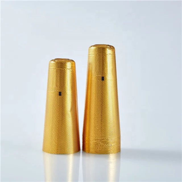 wholesale gold aluminium foil capsule for sparkling wine and champagne