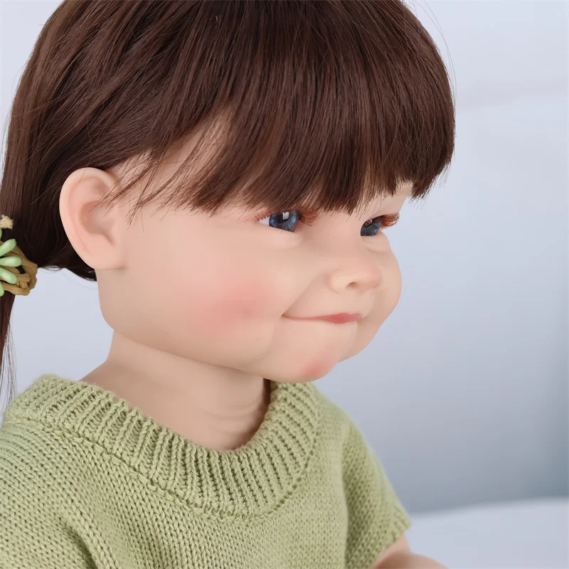 Vinyl Lifelike Pacifier Clothes Kits Simulation Realistic Adjustable Rotatable Silicone Newborn Baby Reborn Dolls