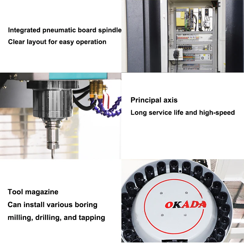 High-precision Automatic VMC c650 Vertical Cnc Machining Cnc Machining Center Taiwan Cnc 3 Axis Milling Machine for Sale