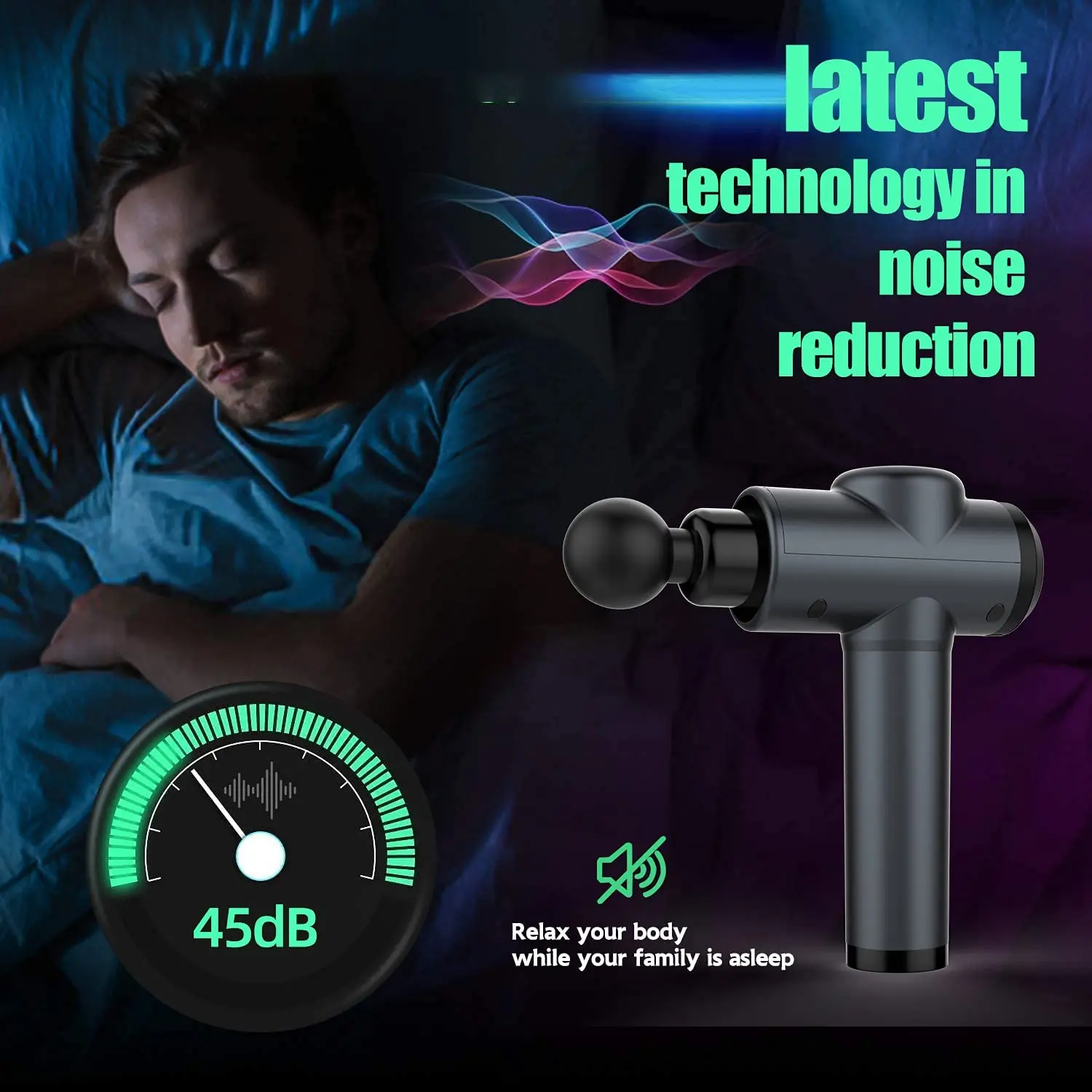 2023 Phenitech Top Selling Mini Deep Muscle Massage Gun Electric Muscle Massage Gun Vibration Massage Gun for Muscle Pain Relief