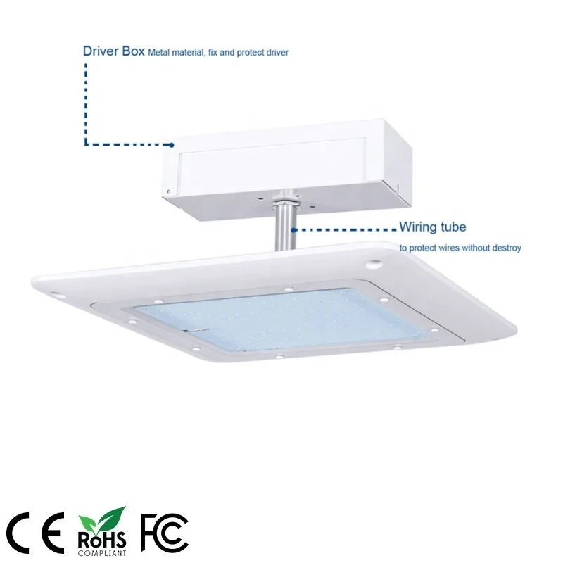 IP65 MW driver Lumileds 3030SMD 120W gas station LED canopy light