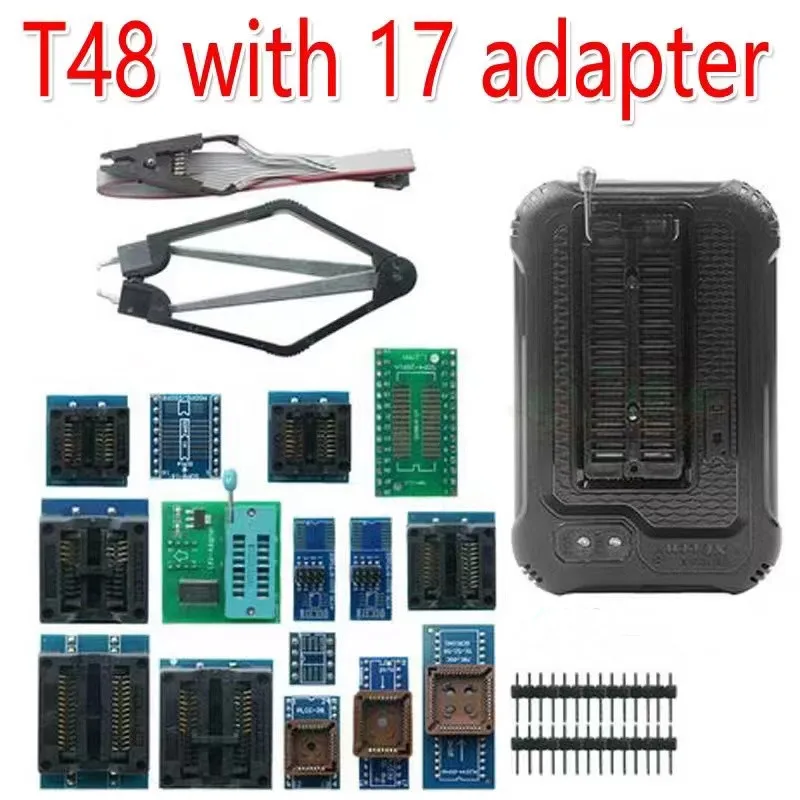 High Performance Original T48 Programmer With adapterS 31000+ ICs for EPROM/MCU/SPI/Nor/NAND Flash/EMMC/ IC TESTER